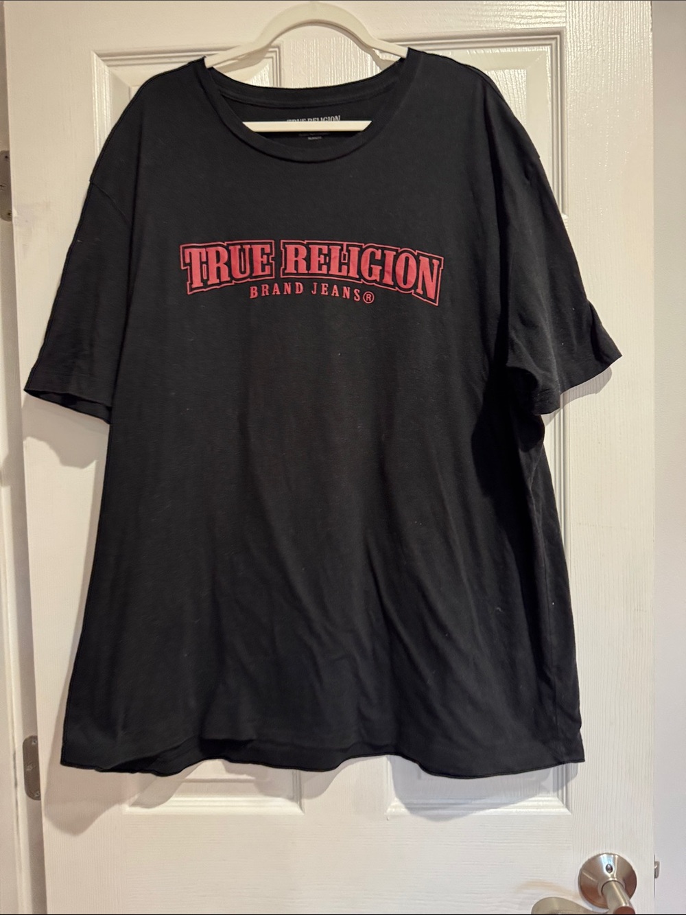 True Religion Black Towel with Red Logo 3XL